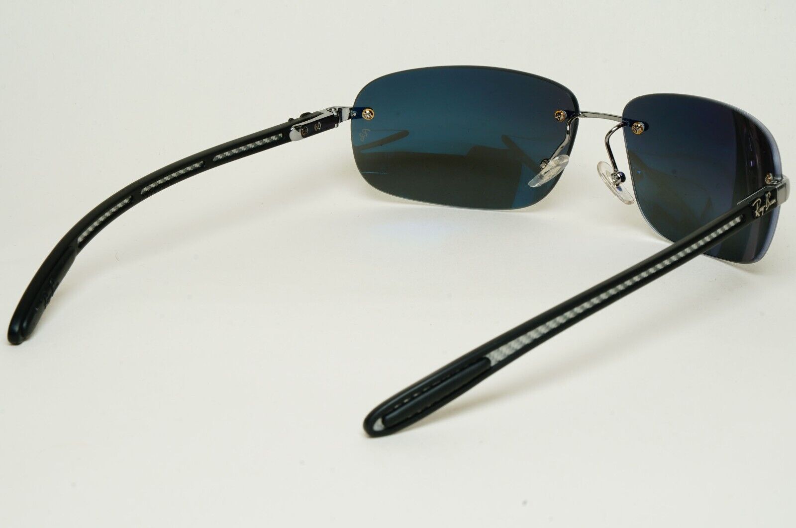 Ray-Ban Sunglasses 2011 Polarized Rimless Carbon Fibre Black RB 8303 004/82