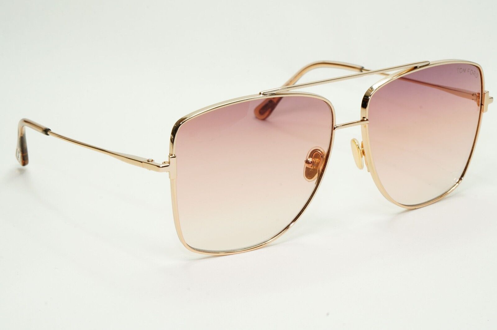 Tom Ford Sunglasses Reggie Rose Gold Brown Gradient Square FT0838 TF 838 28F