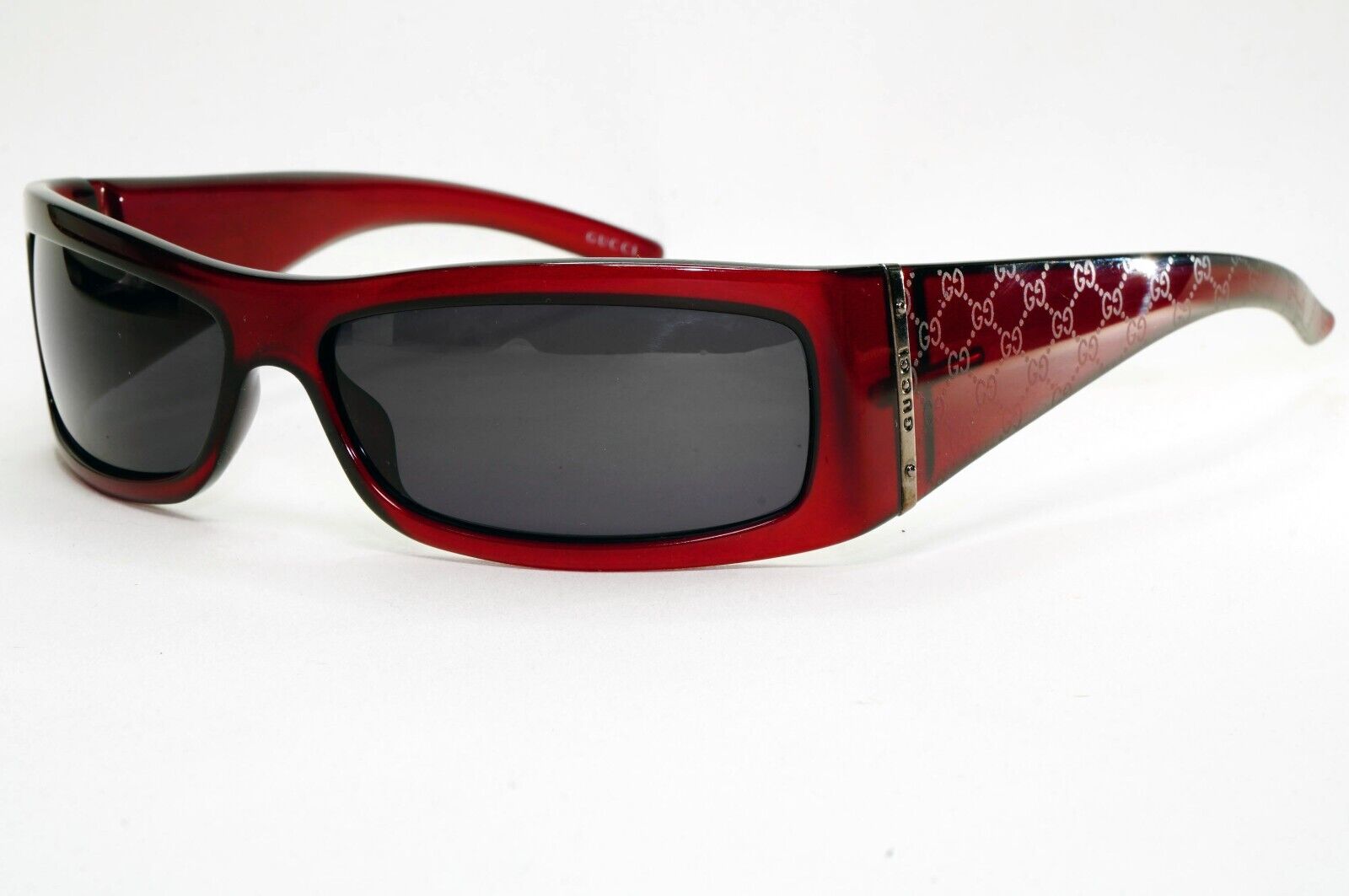 Gucci Sunglasses 2004 Vintage Monogram Dark Red Black GG 1564/S RECL3 291024