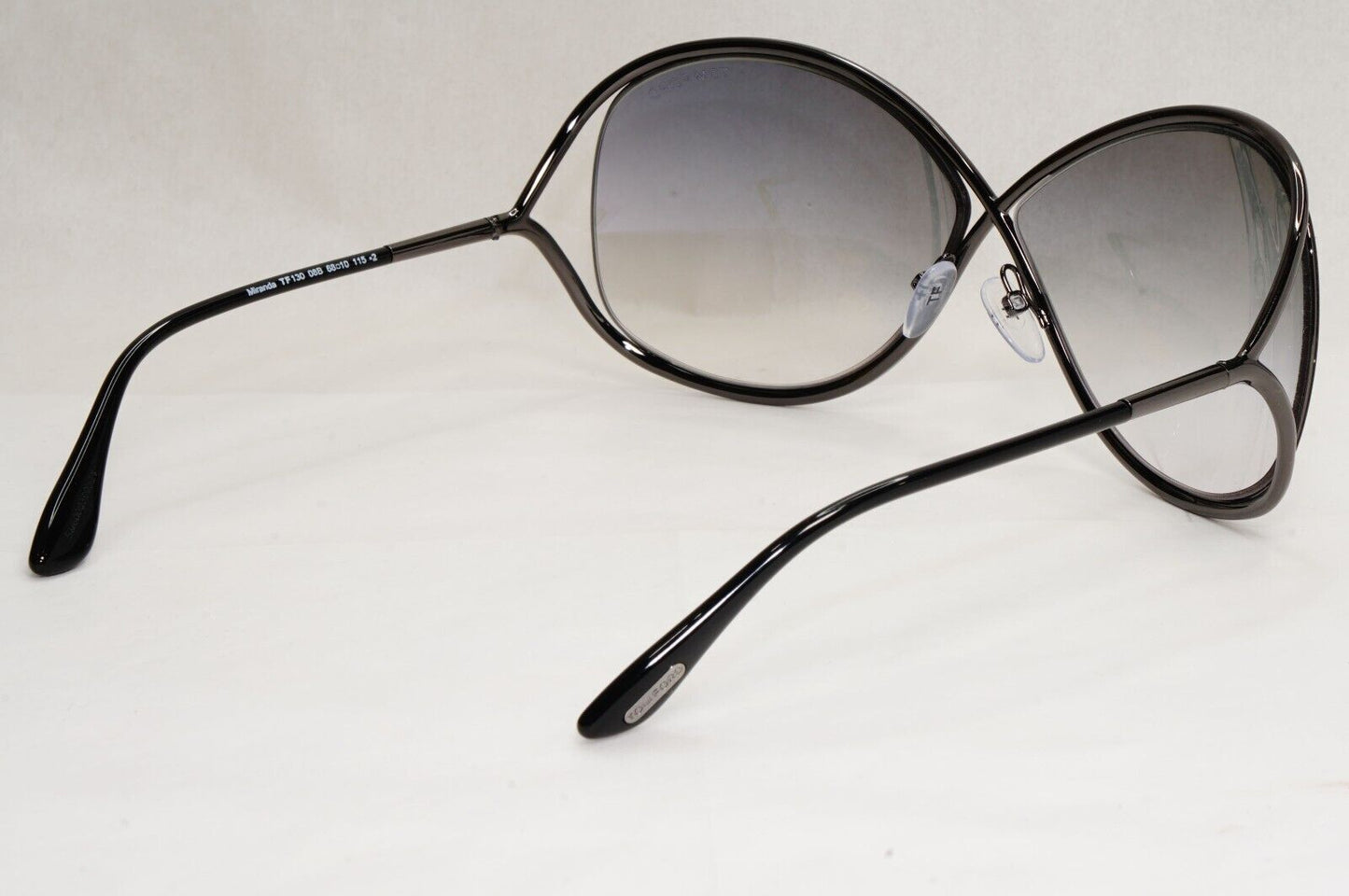 Tom Ford Sunglasses Miranda Gunmetal Gradient Grey Metal FT0130 TF 130 08B [A]