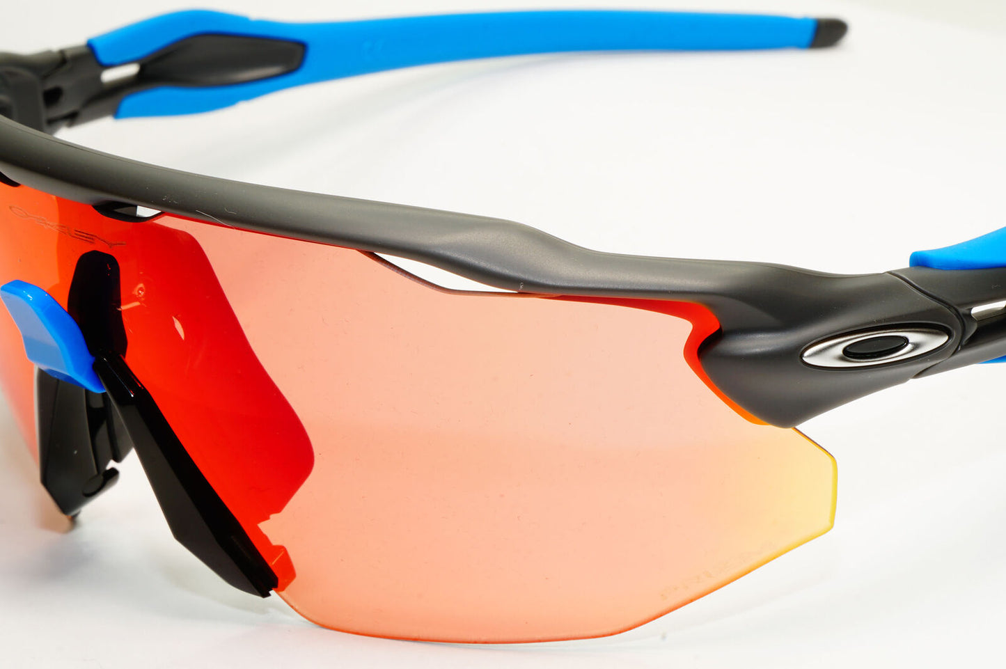 Oakley Radar EV Advacer Sunglasses Black Blue Mirror Orange Prizm OO 9442 0538