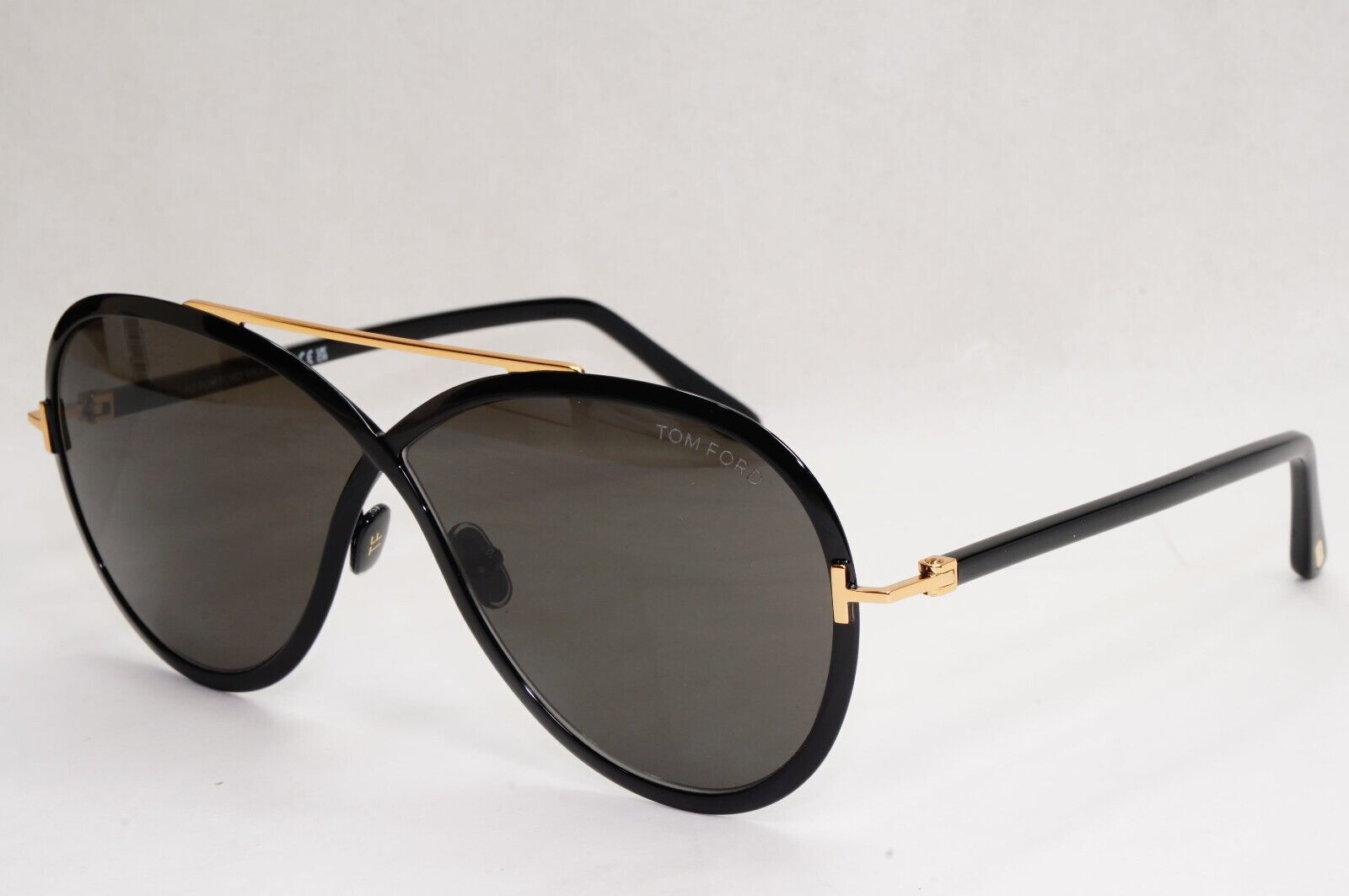 Tom Ford Sunglasses Rickie Black Gold Grey Pilot Unisex FT1007 TF 1007 01A 65mm